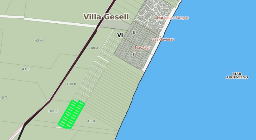 CHACRAS DE 4,5 HECTAREAS CON ACCESO A LA PLAYA ZONA MAR AZUL