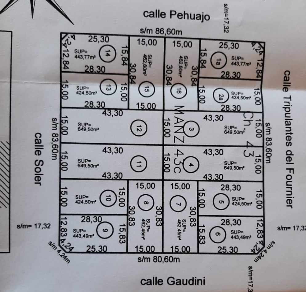 LOTES en venta Barrio Fortunato de la Plaza zona Mundialista 