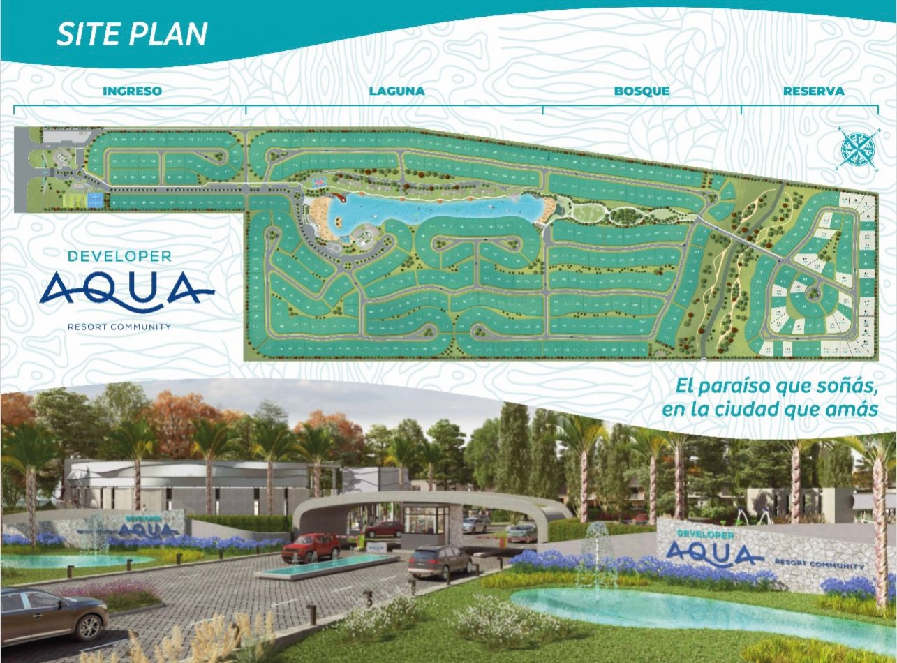 VENTA DE LOTES / TERRENOS EN BARRIO PRIVADO AQUA
